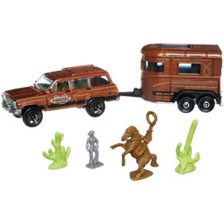 Mattel Matchbox Οχήματα Σετ Ρυμούλκησης Hitch Haul MBX Pony Trailer 1988 HFH85