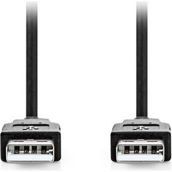 Nedis CCGL60000BK10 Καλώδιο USB-A Male 2.0 to USB-A Male 1m Black