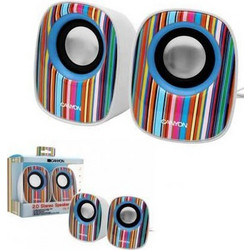Canyon CNL-SP20HS Ηχεία Υπολογιστή 2.0 5W Multicolor