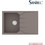 Sanitec Ultra Granite 807 Ένθετος Νεροχύτης Γρανίτη Αντιστρεφόμενος Ματ Sienna 79x50cm