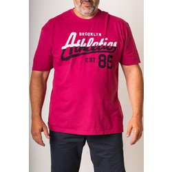 T-SHIRT K/M REDFIELD ΜΕ ΣΤΑΜΠΕΣ. - ΜΩΒ
