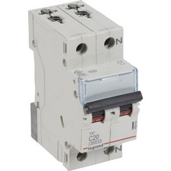 Legrand Αυτόματη Ασφάλεια 20A Διπολική C20A 6kA 230V L+N 403460