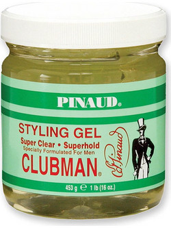 Clubman Super Clear And Super Hold Styling Gel Jar 453g