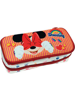 Gim Minnie Comfy Routine Κασετίνα με 2 Θήκες Πορτοκαλί 340-37144