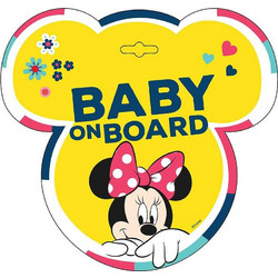Seven Σήμα Αυτοκινήτου Baby on Board με Βεντούζα Minnie
