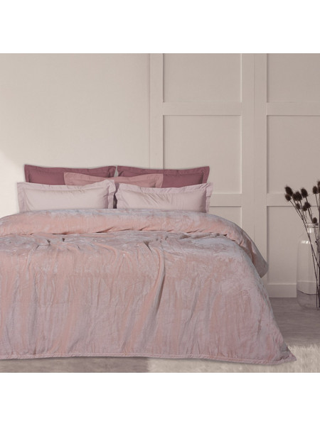 Κουβέρτα Μονή Velour 160x220 - Das Home - 1346 - Σομόν