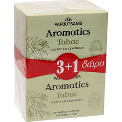 Papoutsanis Tabac Σαπούνι 4x100gr