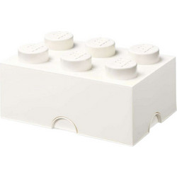Lego Storage 6-Stud Brick White για 3+ Ετών