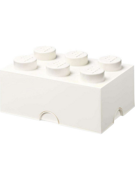 Lego Storage 6-Stud Brick White για 3+ Ετών