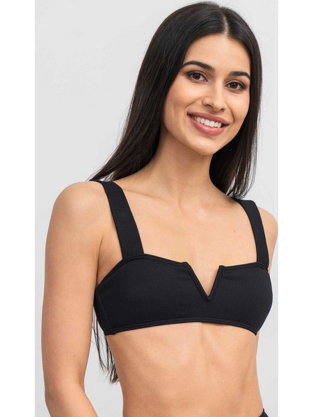 BRILLE Μαγιό Top Bella Rib BLACK γυναίκες