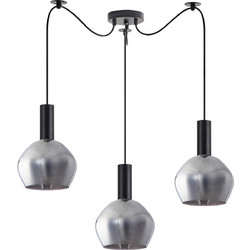 Home Lighting Κρεμαστό Φωτιστικό Οροφής Τρίφωτο E27 Λευκό SE21-BL-4-BL3-GL2 77-8492