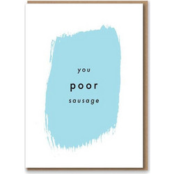 Ευχετήρια Κάρτα You Poor Sausage NST-GC-BRU-5204 10,8x14cm White-Blue Nineteen Seventy Three