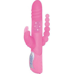Seven Creations E-Rabbit Triple Play Δονητής Rabbit 27.5cm Ροζ