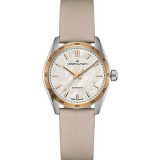 Hamilton Jazzmaster Ανδρικό Ρολόι Αυτόματο με Μπεζ Δερμάτινο Λουράκι H36125890