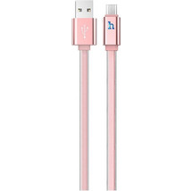 Hoco Καλώδιο σύνδεσης USB σε Micro-USB 2.4A με PVC Jelly και Φωτεινή Ένδειξη 1,2m Ροζ Χρυσό - (UPL 12 Plus)