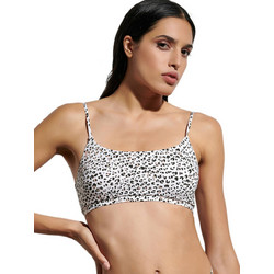 BLU4U Bikini Top Μπουστάκι με Ενίσχυση Animal Print Λευκό 2136675-03