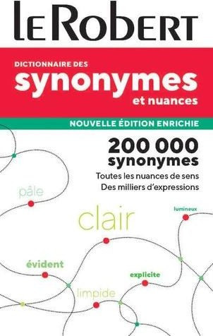 Le Robert Dictionnaire des Synonymes et Nuances 2024 Poche Nouvelle Edition
