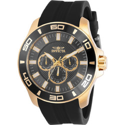 Invicta Pro Diver Ανδρικό Ρολόι με Μαύρο Καουτσούκ Λουράκι 30952