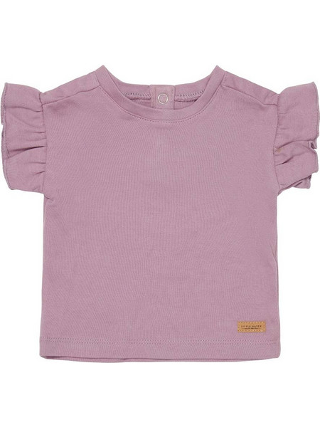 Little Dutch CL1297-01 Little Dutch Μπλουζάκι κοντομάνικο με βολάν Mauve