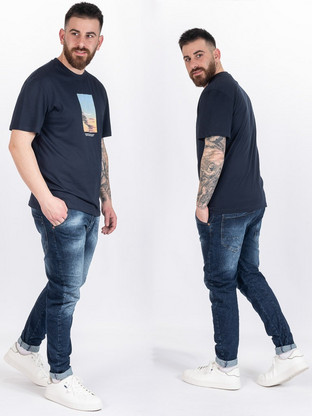 Damaged Jeans DM863 Blue