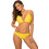 Marko Bikini Set Τριγωνάκι Κίτρινο M-736