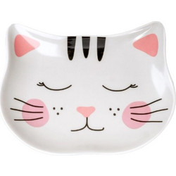 Glee Κεραμικό Μπολ Γάτας Purrr Λευκό / Ροζ One Size