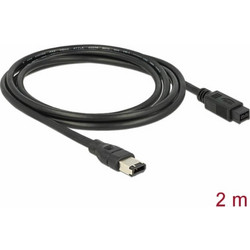 Καλώδιο FireWire Delock 82596 - 9 ακίδων, αρσενικό 6 ακίδων, αρσενικό, 2 m 82596