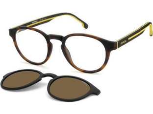 Carrera CA8066 0AMSP Σκελετός Γυαλιών Οράσεως με Clip-On Κοκάλινος Καφέ
