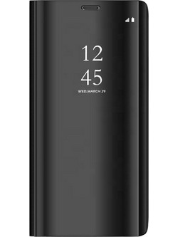Θήκη Clear View Book Cover για Huawei Y5 2019/Honor 8S, μαύρη