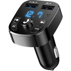 Φορτιστής Αυτοκινήτου Fast Charger Davin Wireless FM Transmitter DF06 με Bluetooth και 2 USB Θύρες, μαύρος