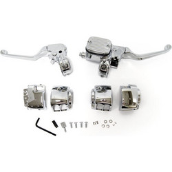 Handlebar control kit chrome 11/16 inch bore