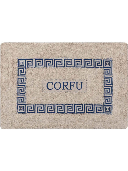 Πατάκι μαίανδρος CORFU (50cm x 80cm) μπλέ Silk Fashion