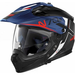 Nolan N70-2 X Bungee N-Com 38 Flat Black/Blue Κράνος Μηχανής