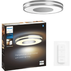 PHILIPS Hue White Ambiance Έξυπνο Φωτιστικό Οροφής Being Αluminium+ Philips Hue Bridge + Διακόπτης Dimmer