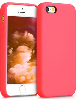 Back Cover Θήκη Λεπτής Σιλικόνης Matte για iPhone 5 Κόκκινο