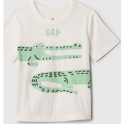 Άσπρη Νηπιακή Graphic Μπλούζα ALLIGATOR