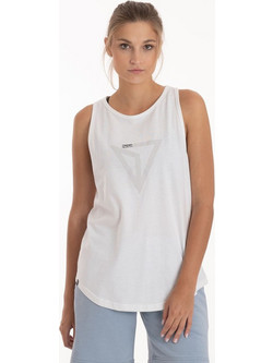 Magnetic North Fitness Tank Top Γυναικείο Αθλητικό T-Shirt Λευκό 22032