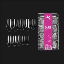 Gellie Soft Gel Tips Full Almond Clear