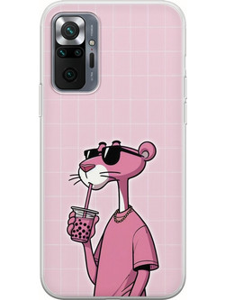 Θήκη Swag Collection - Panther Xiaomi Redmi Note 10 Pro / 10 Pro Max Flexible TPU (Διάφανη Σιλικόνη)