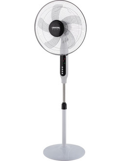 Crystal Home Air Comfort Control 40 Ανεμιστήρας Δαπέδου Ορθοστάτης με Tηλεχειριστήριο Μαύρος