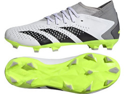 Adidas Predator Accuracy.3 FG GZ0024 Ποδοσφαιρικά Παπούτσια με Τάπες και Καλτσάκι Λευκά