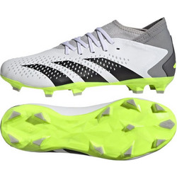Adidas Predator Accuracy.3 FG GZ0024 Ποδοσφαιρικά Παπούτσια με Τάπες και Καλτσάκι Λευκά