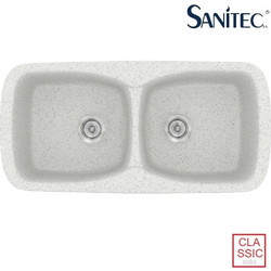 Sanitec Classic 319 Επικαθήμενος Νεροχύτης Γρανίτη Ματ Granite White 93x51cm