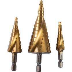 Σετ 3 Κωνικά Τρυπάνια HSS RAIDER (O4-12mm, O4-20mm, O4-32mm) για Μέταλλο