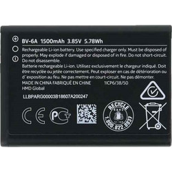 BV-6A Nokia Battery (OEM) for Banana 2060 3060 5250 C5-03 8110 4G 1500mAh BV-6A