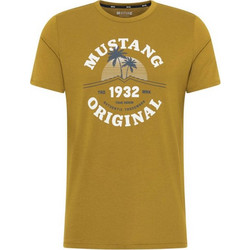 Mustang Ανδρικό T-shirt Κοντομάνικο Πράσινο 10125206370
