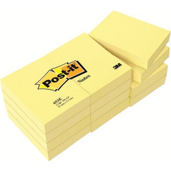 3M Χαρτακια 653 Κιτρινα 51X38(100Φ) (076653000)