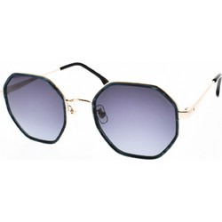 Carrera CA3029/S 807/9O Γυναικεία Γυαλιά Ηλίου Πολυγωνικά Μεταλλικά Μαύρο Χρυσό με Μαύρο Degradee Φακό