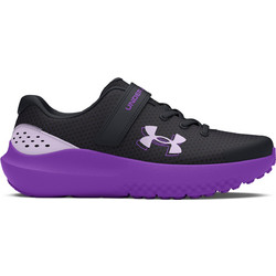 Under Armour Surge 4 Running Παιδικά Αθλητικά Παπούτσια για Τρέξιμο Μαύρα Φούξια 3027109-002