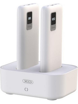 Xo PR151 Power Bank 10000mAh White 2-pcs